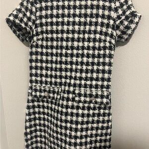 BeBop Monochrome Houndstooth Dress